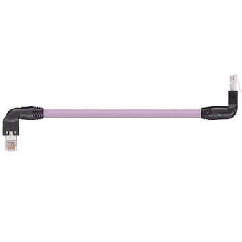 Igus RJ45 L Above A / T Outer B Angled Connector Hirose Harnessed CAT5e Cable