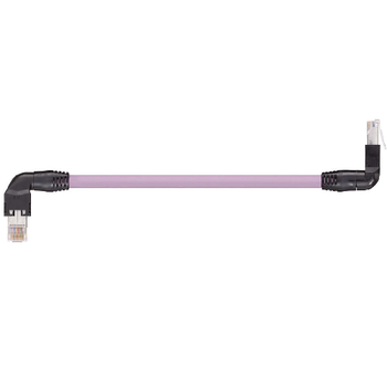 Igus CAT9040500 26 AWG 4P RJ45 L Above A / T Outer B Angled Connector Hirose TPE Harnessed CAT5e Cable