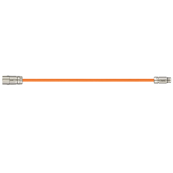 Igus MAT9561555 16 AWG 4C Round Plug Socket A / Coupling Pin B Connector iguPUR Siemens 6FX_002-5CN05 SpeedTec Ext Power Cable