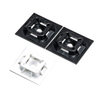 1x1 4 Way Cable Tie Mount Nylon 6.6 Rubber Adhesive Tape ABM100-A-C15 (pack of 100)