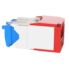22-26 AWG Mini-Com Cat6A Keyed Jack Module TG Style UTP RJ45 CJK6X88TGRD