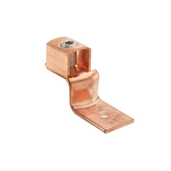 4-3/0 AWG 3/8 Stud Mechanical Connector 1Hole Offset Floating Tongue Lug Copper CB175-38-QY
