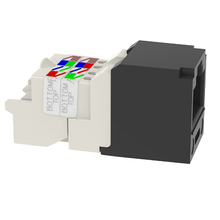22-26 AWG Mini-Com RJ45 TP Style Cat6 Plus UTP Jack Module ABS CJ688TPBL