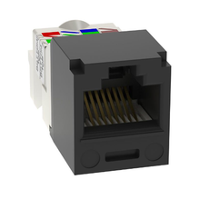 22-26 AWG Mini-Com RJ45 TP Style Cat6 Plus UTP Jack Module ABS CJ688TPBL
