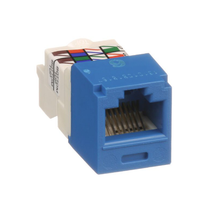 22-26 AWG Mini-Com RJ45 TP Style Cat6 Plus UTP Jack Module ABS CJ688TPBU