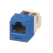 22-26 AWG Mini-Com RJ45 TP Style Cat6 Plus UTP Jack Module ABS CJ688TPBU