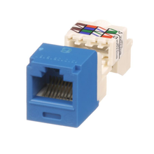 22-26 AWG Mini-Com RJ45 TP Style Cat6 Plus UTP Jack Module ABS CJ688TPBU