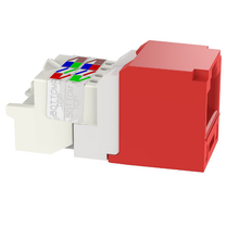 22-26 AWG Mini-Com RJ45 TP Style Cat6 Plus UTP Jack Module ABS CJ688TPRD