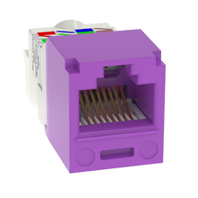 22-26 AWG Mini-Com RJ45 TP Style Cat6 Plus UTP Jack Module ABS CJ688TPVL