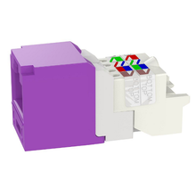 22-26 AWG Mini-Com RJ45 TP Style Cat6 Plus UTP Jack Module ABS CJ688TPVL