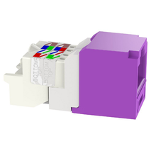 22-26 AWG Mini-Com RJ45 TP Style Cat6 Plus UTP Jack Module ABS CJ688TPVL