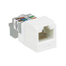 22-26 AWG Mini-Com RJ45 TP Style Cat6 Plus UTP Jack Module ABS CJ688TPWH