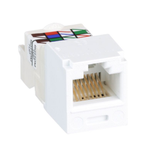 22-26 AWG Mini-Com RJ45 TP Style Cat6 Plus UTP Jack Module ABS CJ688TPWH