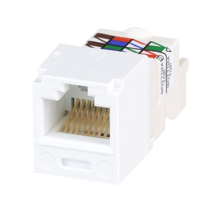 22-26 AWG Mini-Com RJ45 TP Style Cat6 Plus UTP Jack Module ABS CJ688TPWH