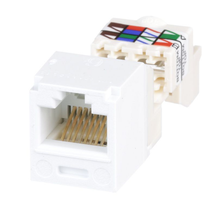 22-26 AWG Mini-Com RJ45 TP Style Cat6 Plus UTP Jack Module ABS CJ688TPWH