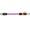 Igus MAT904125457 24 AWG 4C M12 D-Coded Pin A / RJ45 B Connector PVC Industrial Ethernet CAT5 Cable