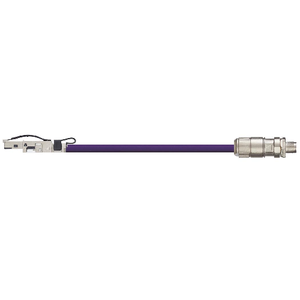 Igus RJ45 Metal A / M12 X-Coded B Connector Telegärtner Harnessed CAT6 Cable