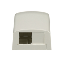 2 Port Mini-Com Surface Mount Boxe Elongated ABS CBX2IW-AY