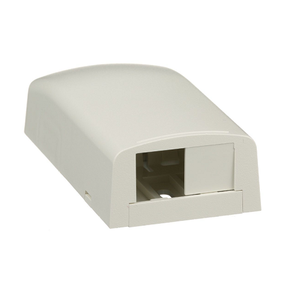 2 Port Mini-Com Surface Mount Boxe Elongated ABS CBX2WH-AY