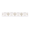 0.5x0.5 4 Way Cable Tie Mount Nylon 6.6 Acrylic Adhesive Tape ABM1M-AT-M (Pack of 1000)