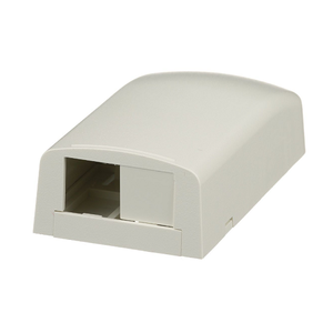 2 Port Mini-Com Surface Mount Boxe Elongated ABS CBX2WH-AY