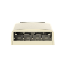 4 Port Mini-Com Surface Mount Boxe Elongated ABS CBX4EI-AY