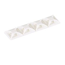 0.5x0.5 4 Way Cable Tie Mount Nylon 6.6 Acrylic Adhesive Tape ABM1M-AT-C (Pack of 100)