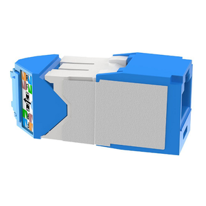22-26 AWG Mini-Com Cat6A Left/Right 45 Angle Jack Module TG Style RJ45 CJLR6X88TGBU