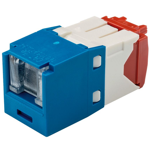 22-26 AWG Mini-Com Cat5e Shuttered Jack Module RJ45 TG Style CJH5E88TGBU