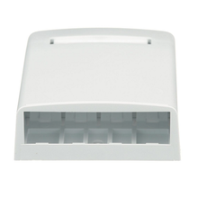 4 Port Mini-Com Surface Mount Boxe Elongated ABS CBX4WH-AY