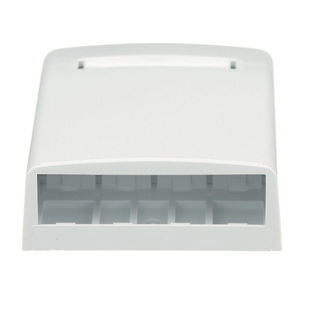 4 Port Mini-Com Surface Mount Boxe Elongated ABS CBX4WH-AY