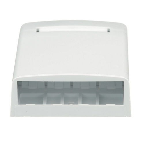 4 Port Mini-Com Surface Mount Boxe Elongated ABS CBX4WH-AY