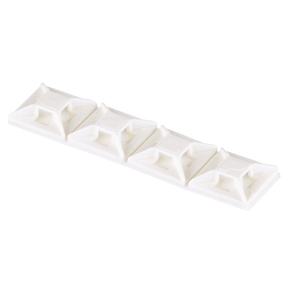 0.5x0.5 4 Way Cable Tie Mount Nylon 6.6 Acrylic Adhesive Tape ABM1M-AT-C (Pack of 100)