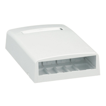 4 Port Mini-Com Surface Mount Boxe Elongated ABS CBX4WH-AY