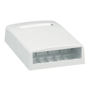 4 Port Mini-Com Surface Mount Boxe Elongated ABS CBX4WH-AY