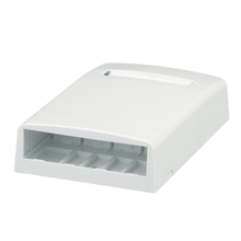 4 Port Mini-Com Surface Mount Boxe Elongated ABS CBX4WH-AY