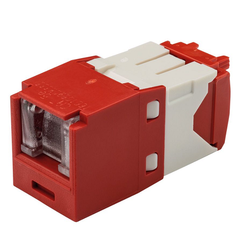 22-26 AWG Mini-Com Cat5e Shuttered Jack Module RJ45 TG Style CJH5E88TGRD