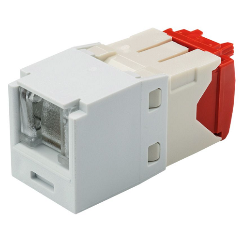 22-26 AWG Mini-Com Cat5e Shuttered Jack Module RJ45 TG Style CJH5E88TGWH