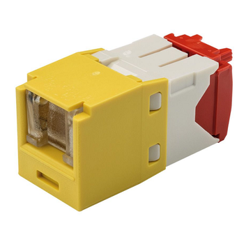 22-26 AWG Mini-Com Cat5e Shuttered Jack Module RJ45 TG Style CJH5E88TGYL