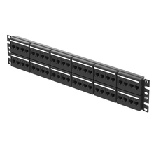 48 Port Mini-Com Cat6A Modular Patch Panel Kit CRS 2RU CPPKL6ATG48WBL