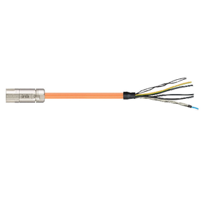 Igus MAT9851751 (4G6.0+(2x1.0)C+(2xAWG22)C)C Single SpeedTec DIN Connector Allen Bradley 2090-CSWM1DG-10AF Power Cable