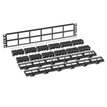 48 Port Mini-Com Cat6A Modular Patch Panel Kit CRS 2RU CPPKL6ATG48WBL