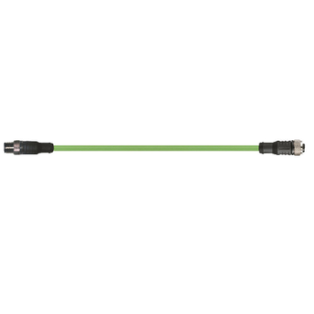 Igus MAT9841543 26/2P 22/2C DriveCliq Full Thread M23 A / Round Plug Socket B Connector PUR Siemens i6FX8002-2DC34-1BA0(10m) Ext Signal Cable
