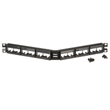 Mini-Com Faceplate Modular Angled Patch Panel W/ label