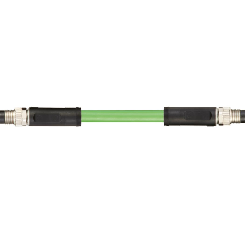 Igus MAT904125431 22 AWG 2P M8 Pin Straight A/B Connector PUR Industrial Profinet Cable