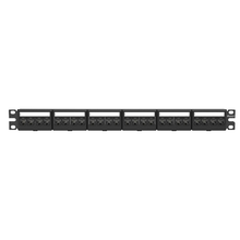 24 Port Mini-Com Cat6A Modular Patch Panel Kit CRS 1RU CPPKL6G24WBL