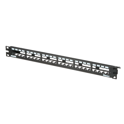 Mini Panel Rip Mini-Com All Metal Patch Panel Strain Relief Bar Flat Shielded