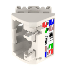 22-26 AWG Mini-Com Cat6 Left/Right 45 Angle Wire Cap TG Style UTP Module CJLRCAPIW-X  (Pack of 10)