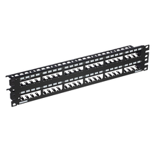 48 Port Mini-Com All Metal Patch Panel Strain Relief Bar Flat Shielded CP48WSBLY