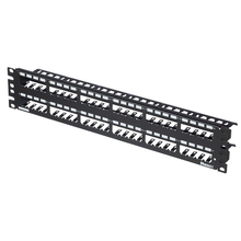 48 Port Mini-Com All Metal Patch Panel Strain Relief Bar Flat Shielded CP48WSBLY